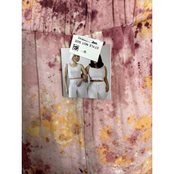 Women’s Jenni Watercolor Blush Pajama Bottoms 100% Recycled Cotton Soft & Warm - Picture 4 of 10